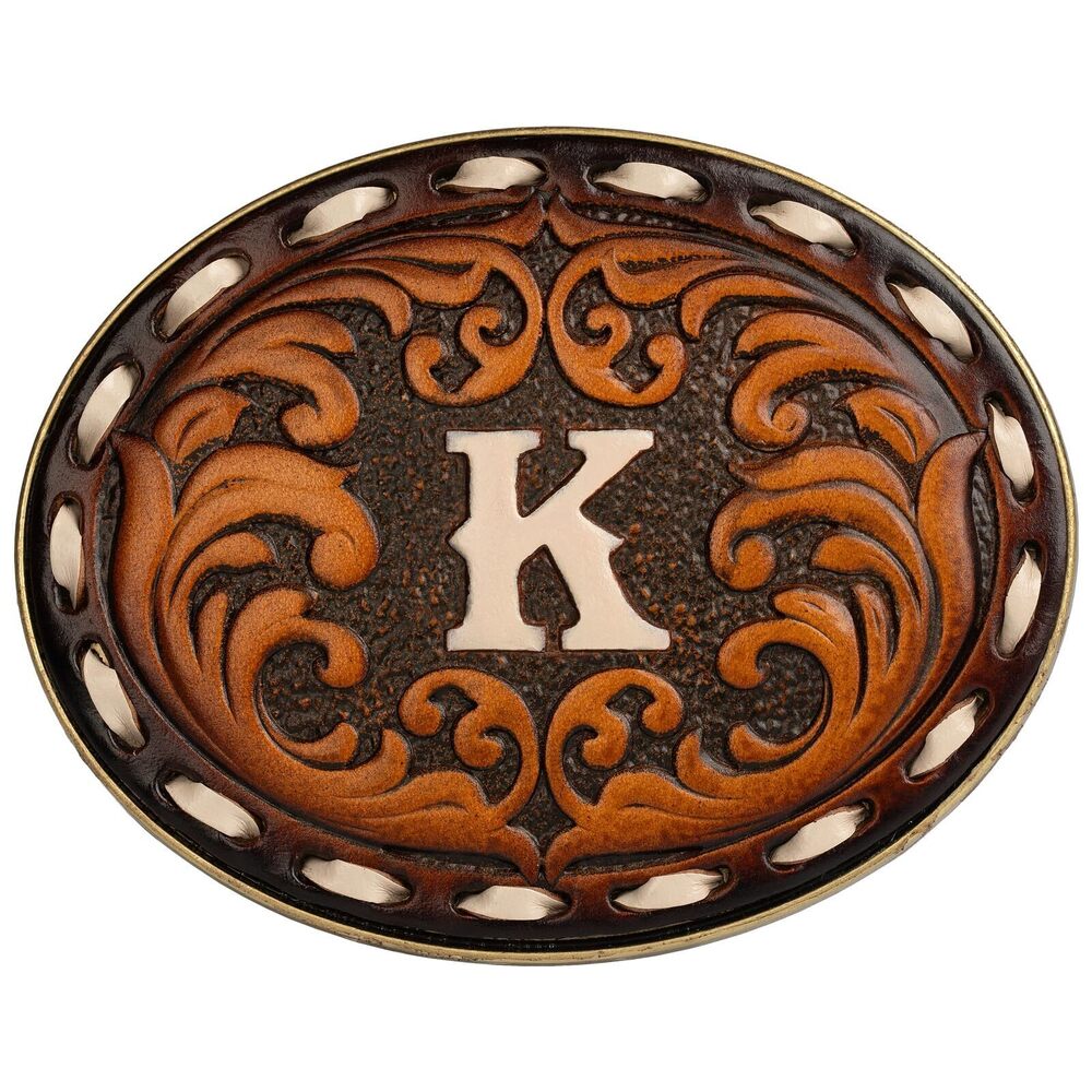 4628 Western Belt Buckle for Cowboy & Cowgirl - Handmade Leather Engraved